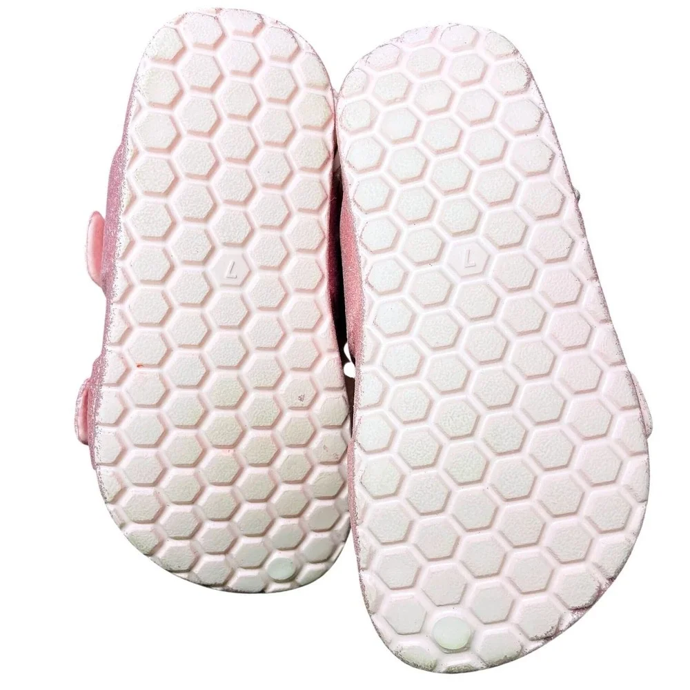 Cat & Jack Sandals Pink Glitter Size 7 Like New